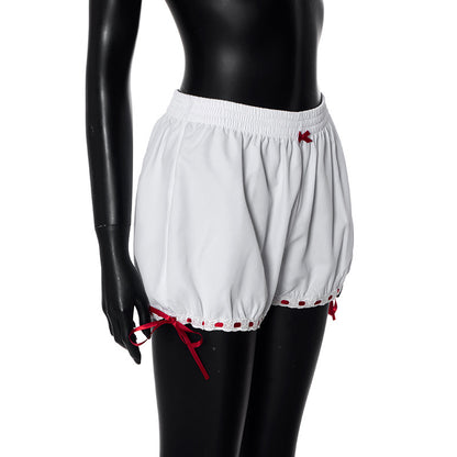 Lisa – Shorts avec Nœud en Dentelle et Couleurs Contrastées