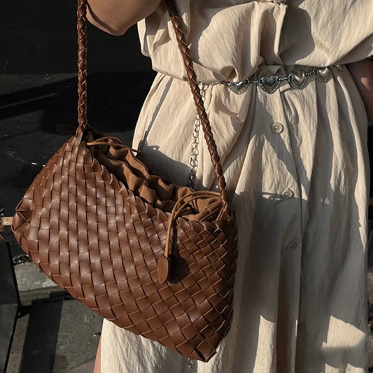 Mandy – Sac À Main Tressé en Cuir Vegan Pour Femme