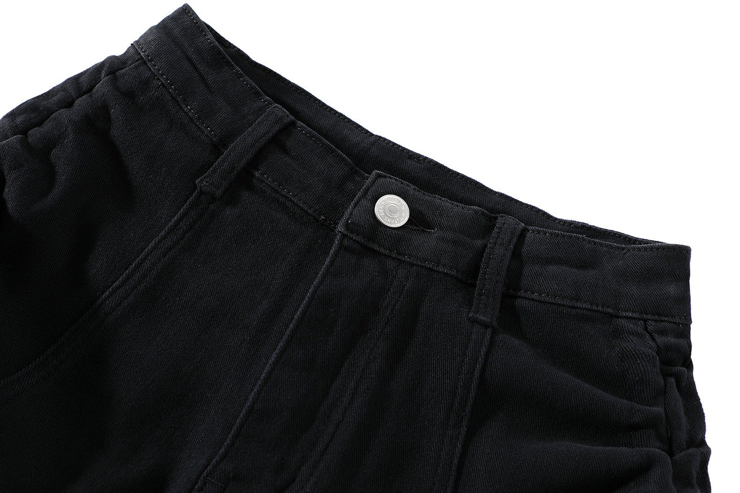 Linda – Shorts Évasés en Denim à Taille Haute avec Cordon