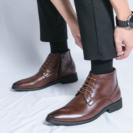 Elliot – Bottes Martin Hauteur Augmentée avec Fermeture Éclair