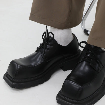 Sharon – Chaussures à semelle épaisse en cuir vegan pour femme