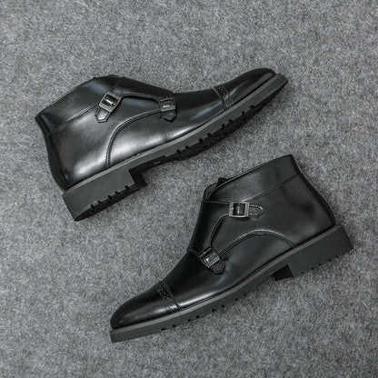 Kevin – Bottes Martin rétro en cuir vegan pour hommes