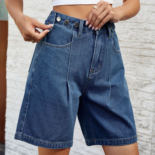 Katie – Shorts en Jean avec Taille Ajustable pour l'Été