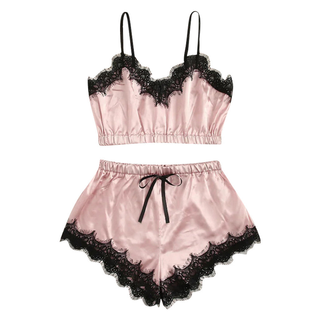 Rose – Ensemble de Lingerie Sexy sans Manches