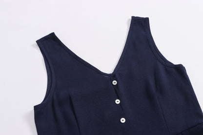 Kate – Combinaison à Ceinture et Boutons