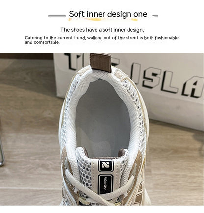 Amanda – Chaussures à Semelles Compensées en Maille pour l'Été