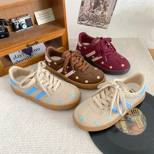 Kathryn – Chaussures de Sport Plates à Lacets pour Femmes