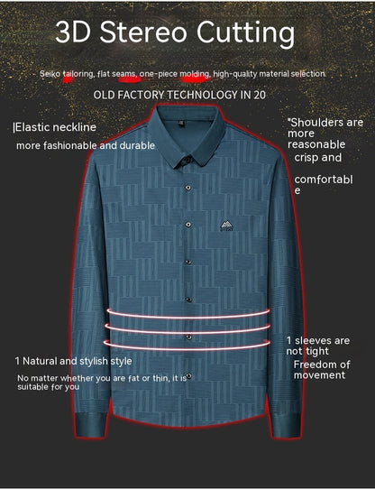 Stewart – Chemise décontractée à manches longues pour homme