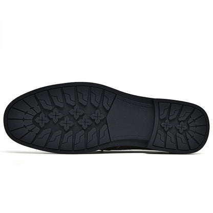 Anthony – Chaussures d'Affaires Respirantes en Cuir Vegan Blanc