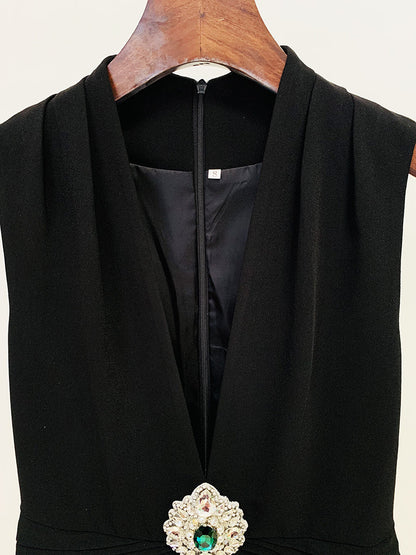 Jane – Combinaison sans manches avec perles et strass