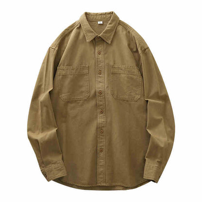 Jack – Chemise Casual Rétro en Coton Gris