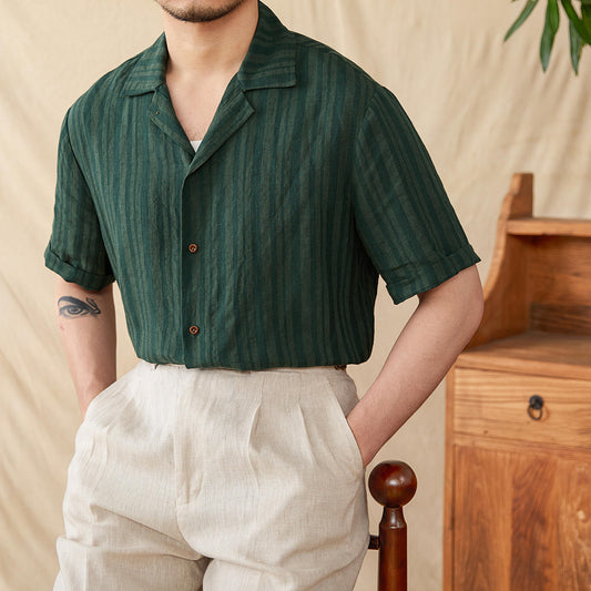 Doug – Chemise Légère Vintage Élégante Décontractée