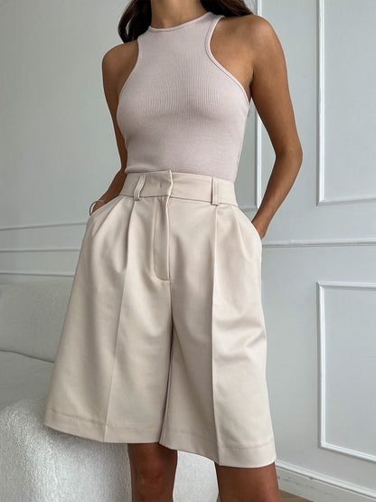 Denise – Shorts Droits Cinq Points Amples