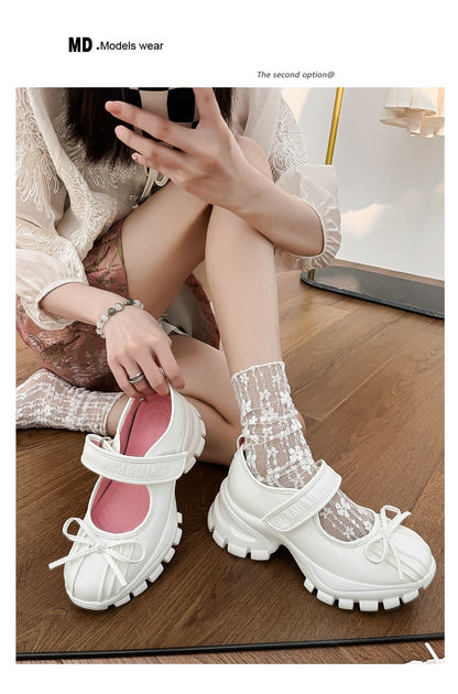 Christina – Chaussures à talon épais avec nœud