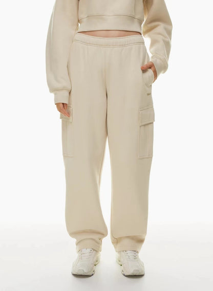 Jacqueline – Pantalon Large à Taille Haute et Élastique