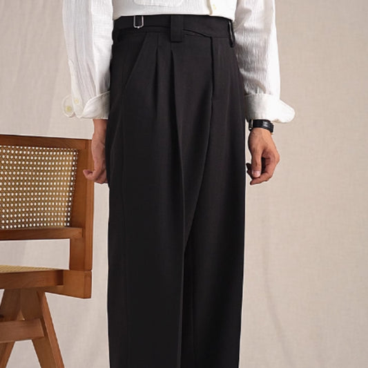 Frank – Pantalon Classique à Chevrons