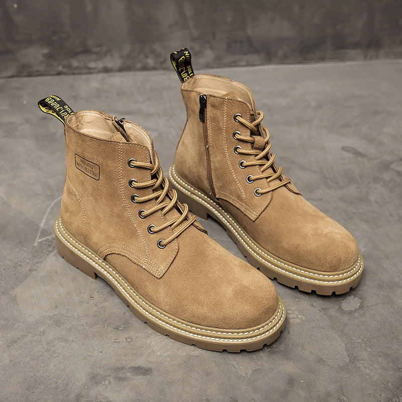 Jay – Bottes Réhaussantes Rétro en Cuir Vegan pour Hommes