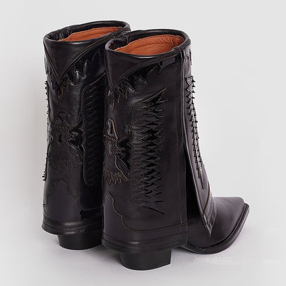 Margaret – Bottes à Talons Épais avec Pantyhauts pour Femmes