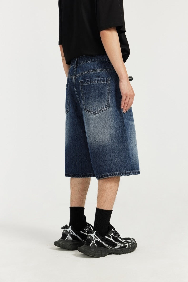 Francis – Shorts en Denim Rétro à Poche Frontale