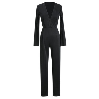 Kimberley – Combinaison pantalon à col en V profond