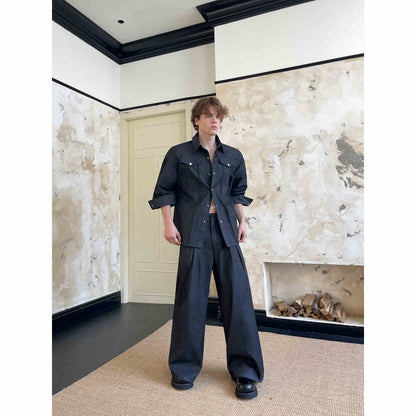 Martin – Chemise en Denim avec Boucle Métallique