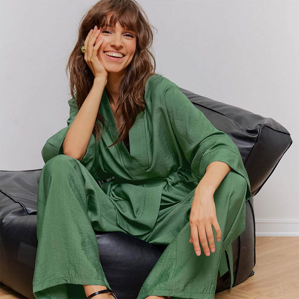 Stephanie – Ensemble de Pyjamas en Rayonne Élastique