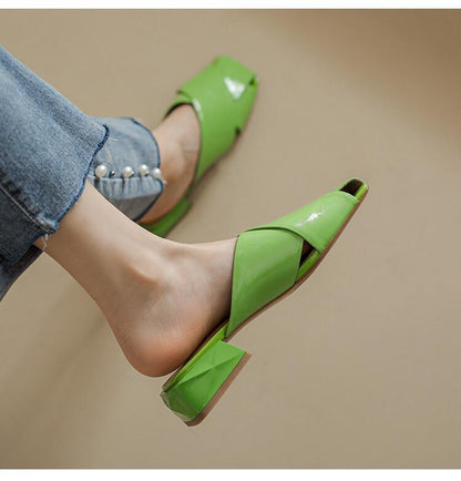Amelia – Sandales et Mules à Talons Bas