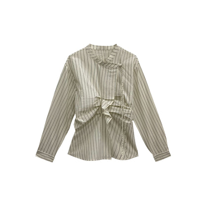 Diana – Chemise Rayée avec Design Intérieur