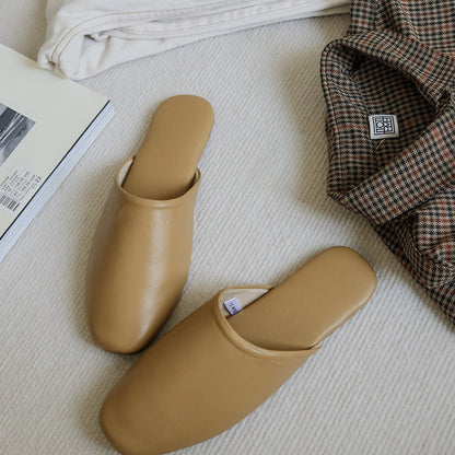 Leonard – Chaussons Simples en Peau de Mouton pour Couple