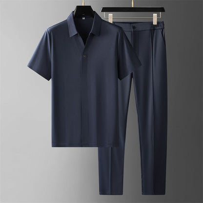 Gareth – Ensemble Chemise Ultra-Fine en Soie Glacée