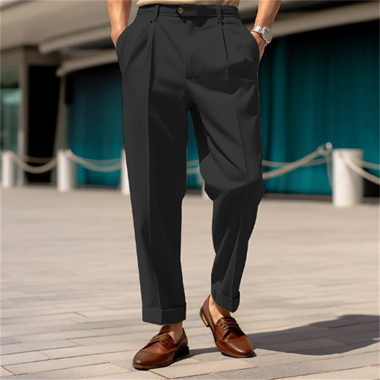 Colin – Pantalon Droit Confortable Taille Moyenne pour Homme