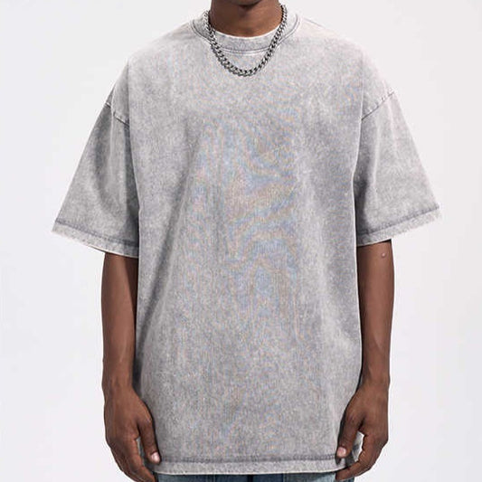 Helen – T-shirt Vintage en Coton Batik Délavé