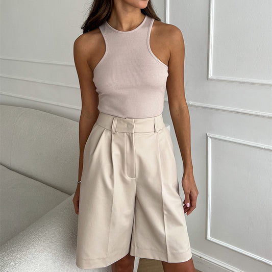 Denise – Shorts Droits Cinq Points Amples