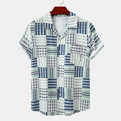 Karl – Chemise Imprimée à Manches Courtes pour Homme