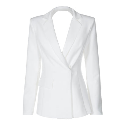 Miranda – Veste Ajustée Sexy à Manches Longues Sans Dos