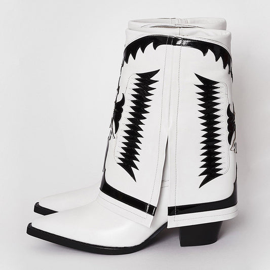 Margaret – Bottes à Talons Épais avec Pantyhauts pour Femmes