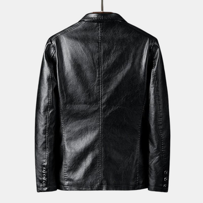 Benjamin – Veste en Cuir Vegan avec Deux Boutons