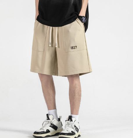 Jude – Shorts Rétro Japonais avec Poches Brodées