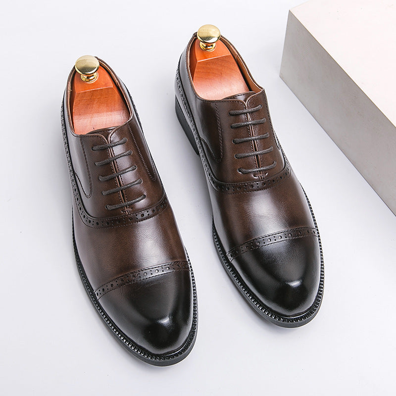Charles – Chaussures Formelles Élévatrices en Cuir Végan