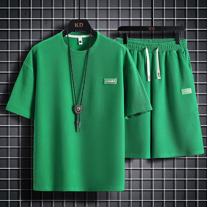 Glenn – Ensemble de Sport en Coton Respirant à Motif Carreaux