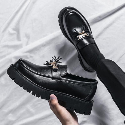 Trevor – Chaussures Style Britannique en Cuir Vegan Noir