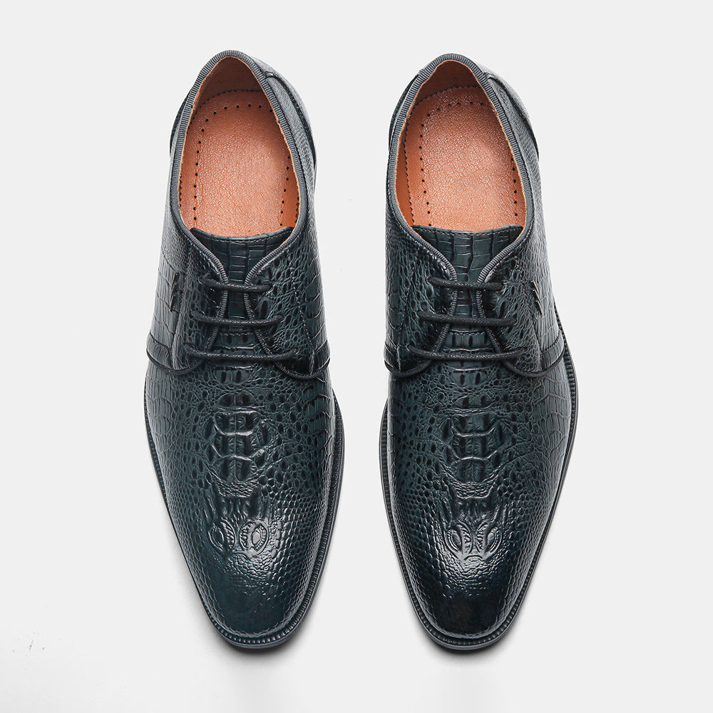 Julian – Chaussures vintage en cuir vegan avec motif