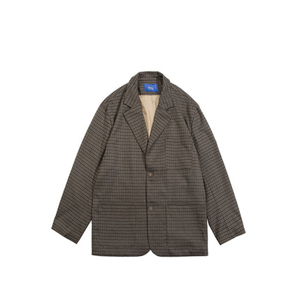 Ralph – Costume à Carreaux de Style Universitaire