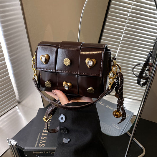 Amy – Petit Sac à Bandoulière Clouté pour Femme