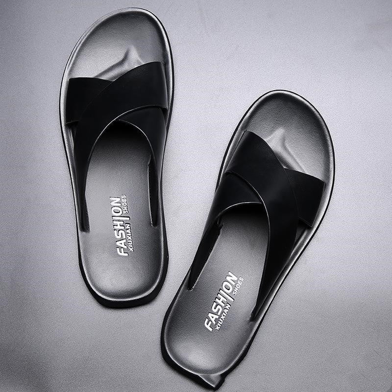 Jon – Sandales Antidérapantes en Cuir Vegan