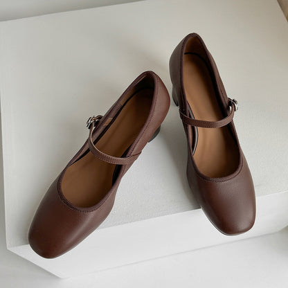 Shirley – Talons Hauts en Cuir Vegan Rétro Français