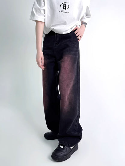 Jay – Jean Rouge Noir Décoloré