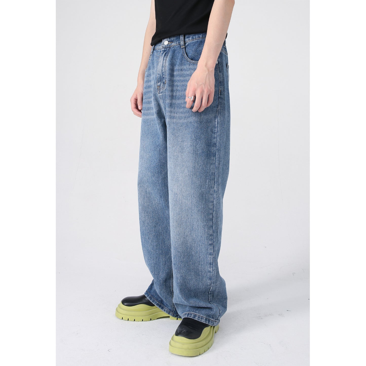 Gordon – Jeans Droits Taille Élastique Style Décontracté