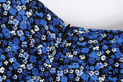 Heidi – Robe mi-longue à imprimé élégant