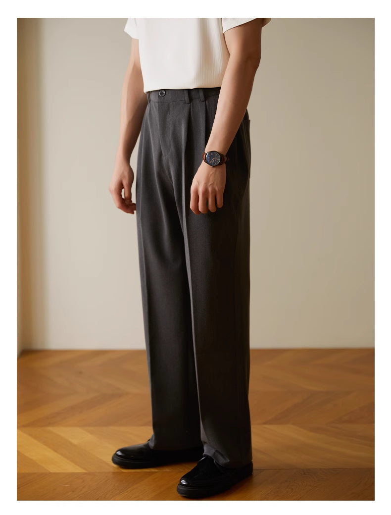 Ricky – Pantalon Commuter Affaires Drapé Décontracté